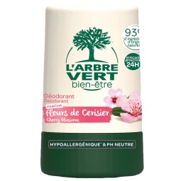 L'ARBRE VERT Déo éco roll-on fleu ceri ha fr 50 ml