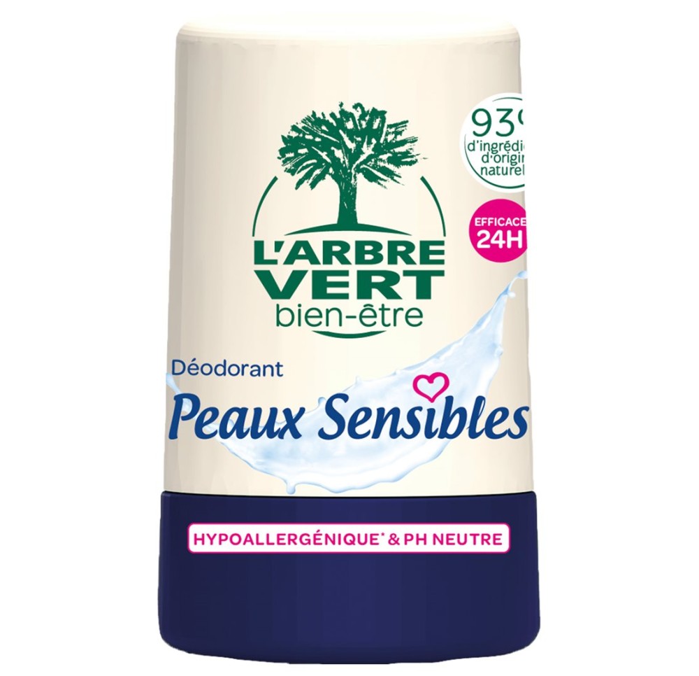 L'ARBRE VERT Déo éco roll-on peaux sens fr 50 ml L'ARBRE VERT Déo éco roll-on peaux sens fr 50 ml