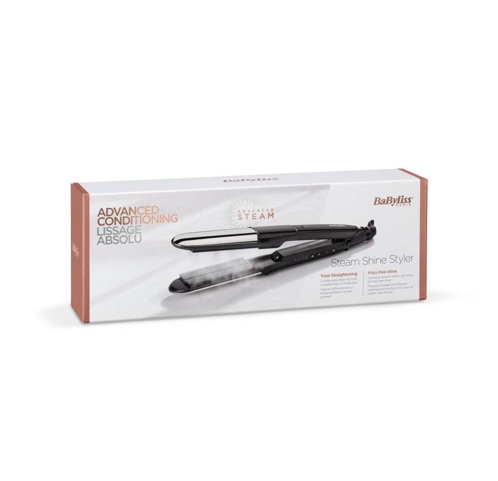 BABYLISS lisseur Steam Shine Styler