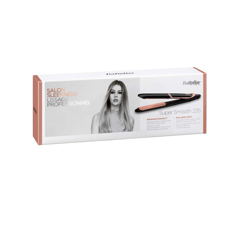 BABYLISS lisseur Rose Salon 235