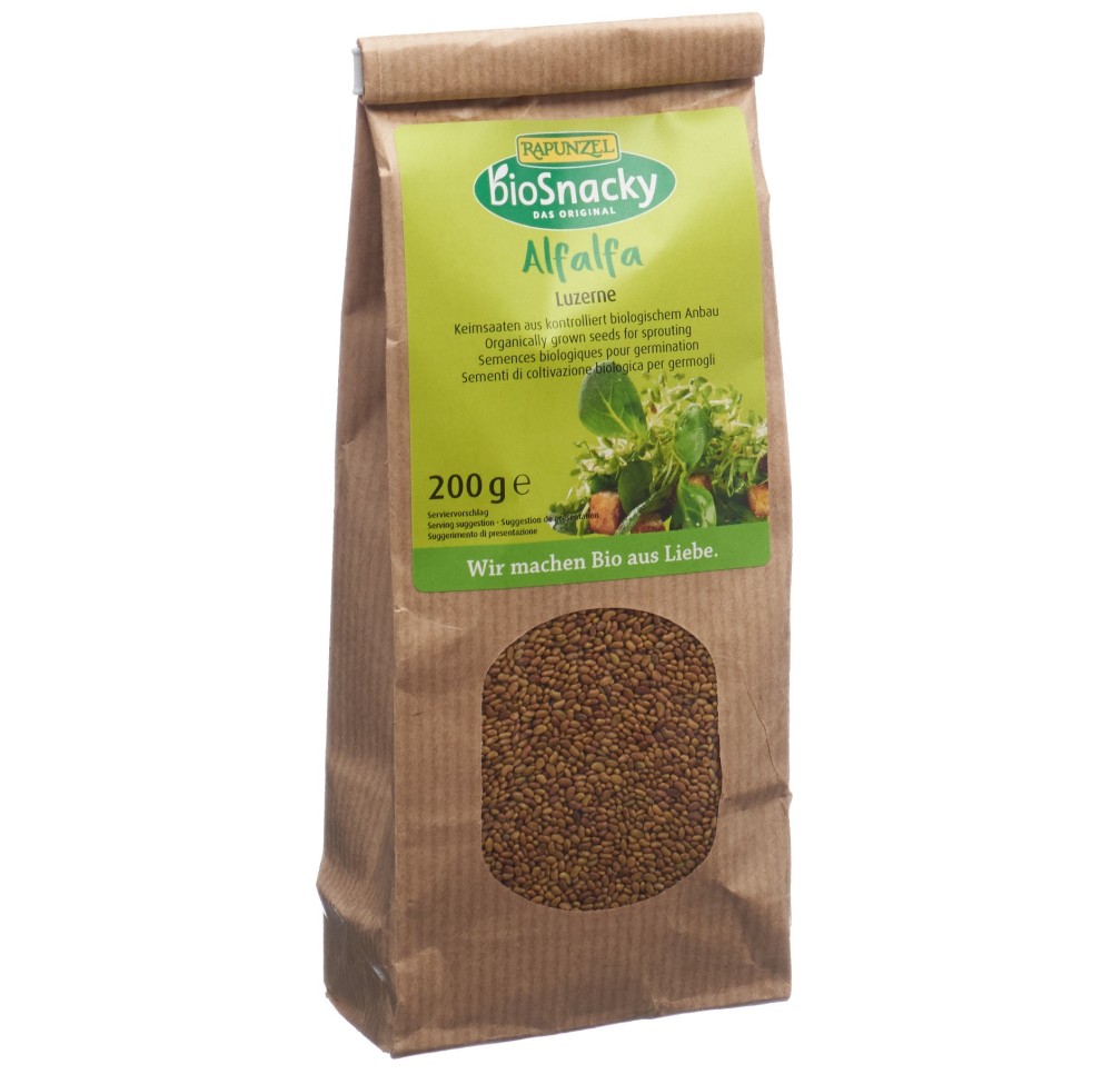 BIOSNACKY Alfalfa Lucerne sach 200 g BIOSNACKY Alfalfa Lucerne sach 200 g
