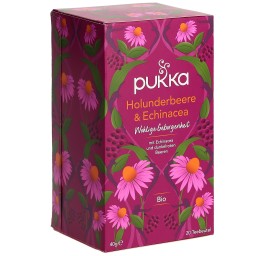 PUKKA Holunderbeere&Echinacea thé bio sach 20 pce