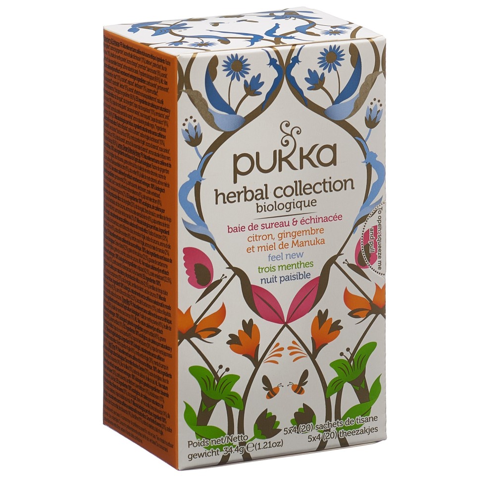 PUKKA Herbal Collection thé bio fr/an sach 20 pce