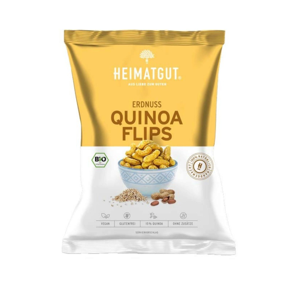 HEIMATGUT Flips aux cacahuètes et quinoa 115 g HEIMATGUT Flips aux cacahuètes et quinoa 115 g