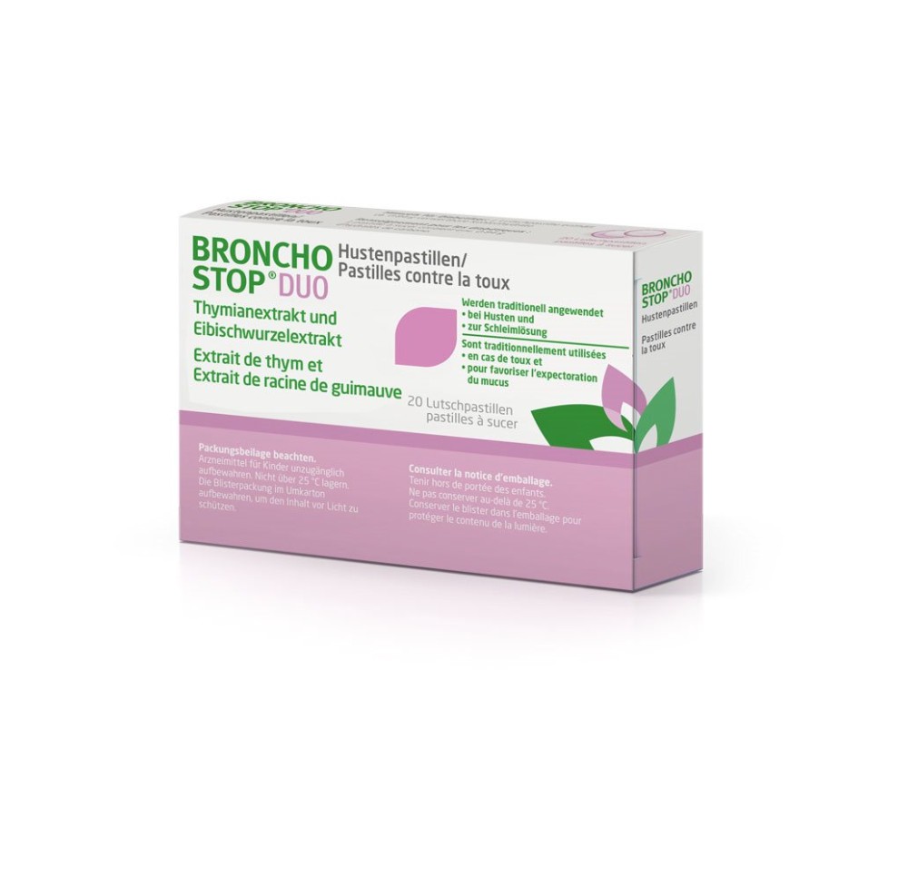 BRONCHOSTOP DUO pastilles contre la toux 20 pce