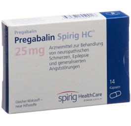 PREGABALINE Spirig HC caps 25 mg 14 pce