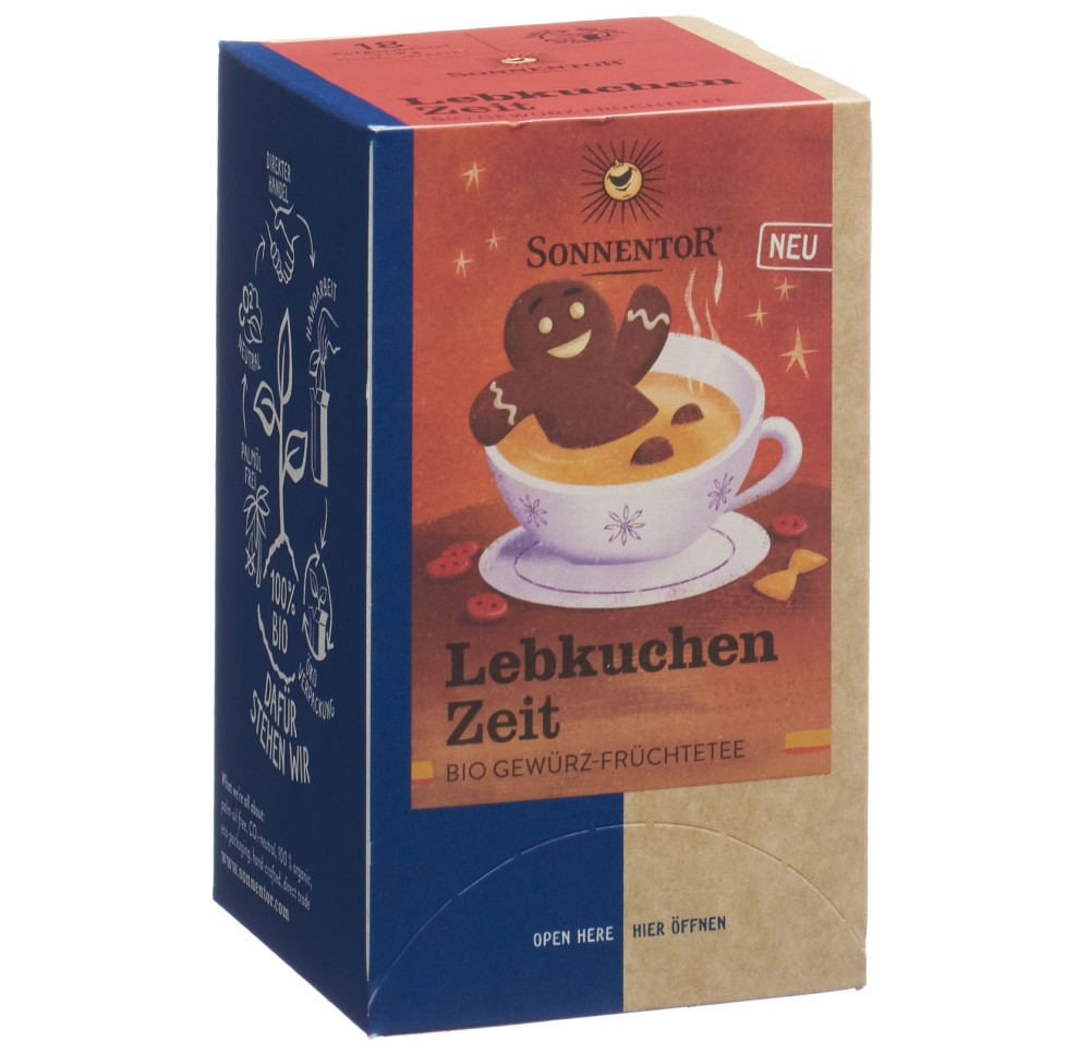 SONNENTOR Lebkuchen Zeit Tee BIO sach 18 pce