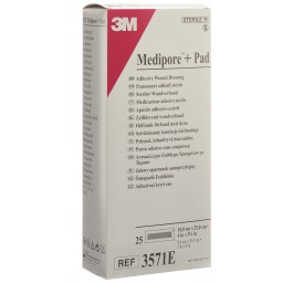 3M MEDIPORE+PAD 10x25cm compresse 5x20.5cm 25 pce