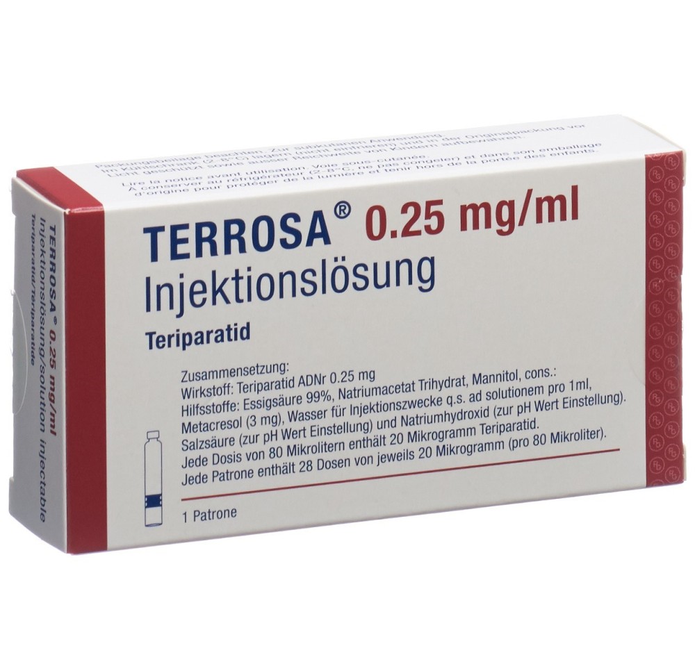 TERROSA sol inj 250 mcg/ml cartouche 2.4 ml