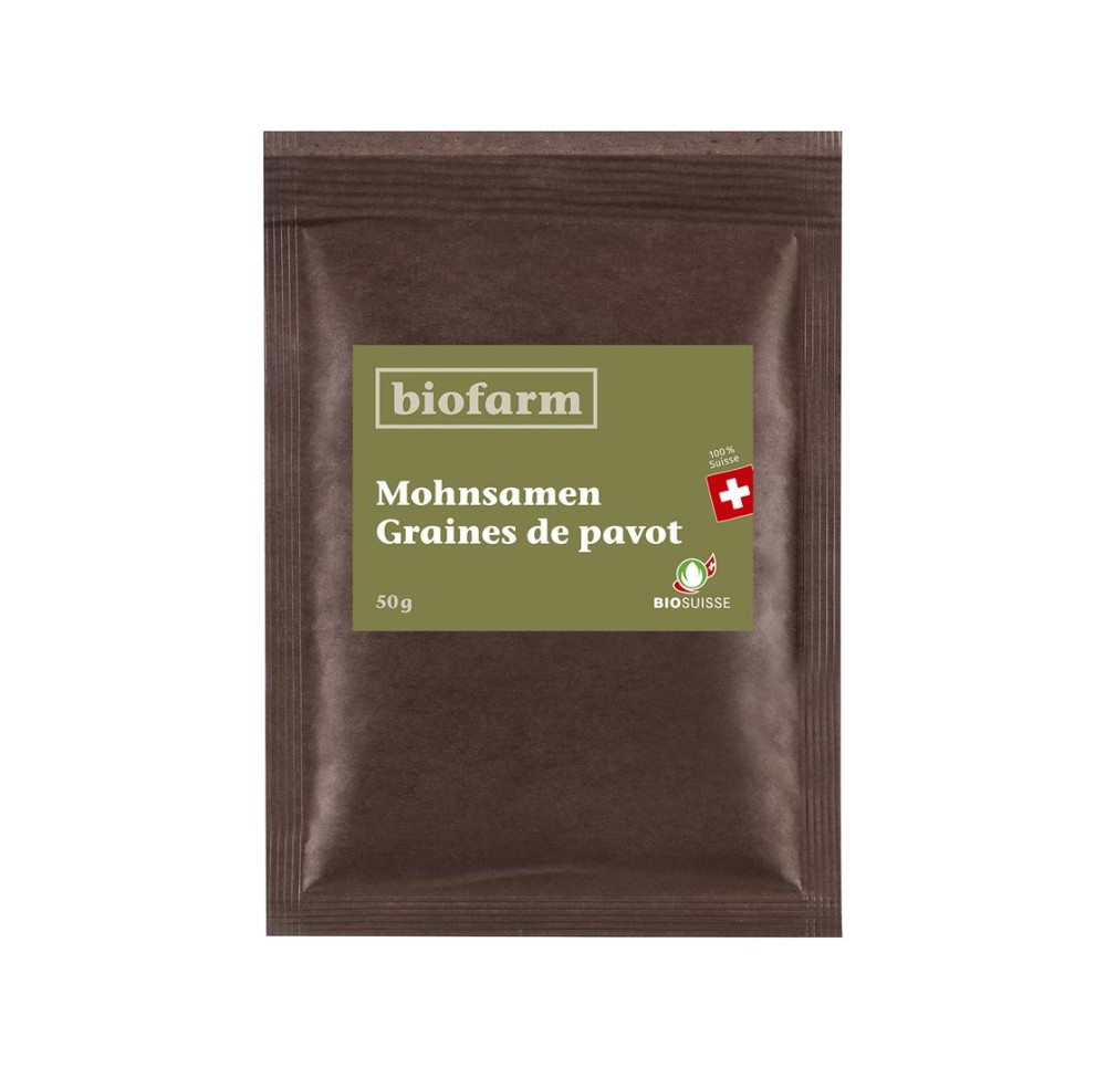 BIOFARM graines de pavot bourgeon CH recharge 50 g