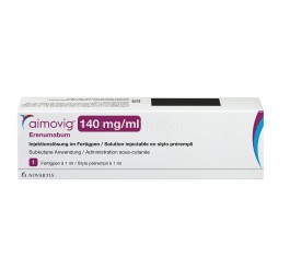 AIMOVIG sol inj 140 mg/ml stylo pré-rempli 1 ml