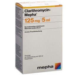 CLARITHROMYCIN Mepha gran 125 mg/5ml p susp 100 ml
