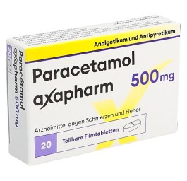 PARACETAMOL axapharm cpr pell 500 mg 20 pce