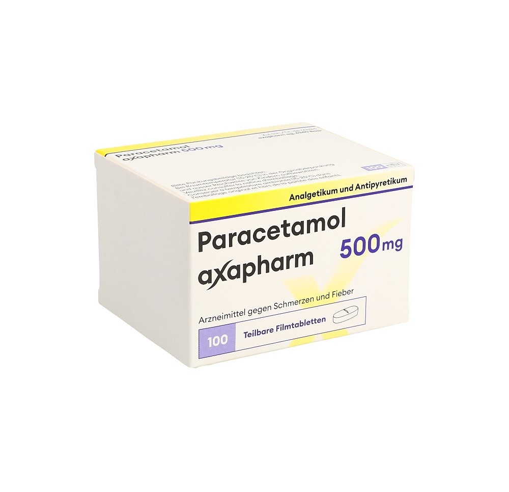 PARACETAMOL axapharm cpr pell 500 mg 100 pce PARACETAMOL axapharm cpr pell 500 mg 100 pce
