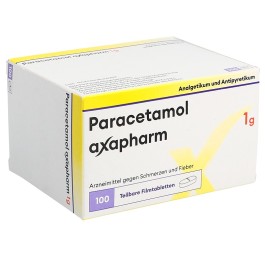 PARACETAMOL axapharm cpr pell 1 g 100 pce