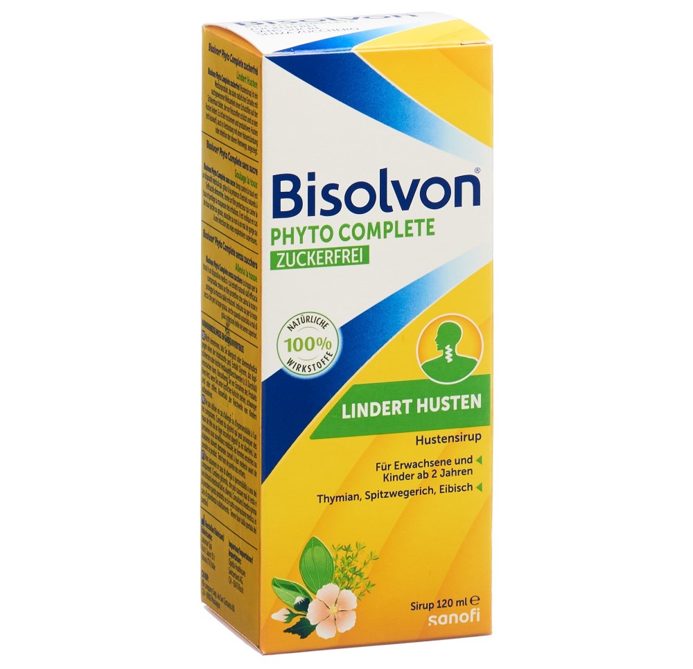 BISOLVON Phyto Compl sirop s suc cont toux 120 ml BISOLVON Phyto Compl sirop s suc cont toux 120 ml