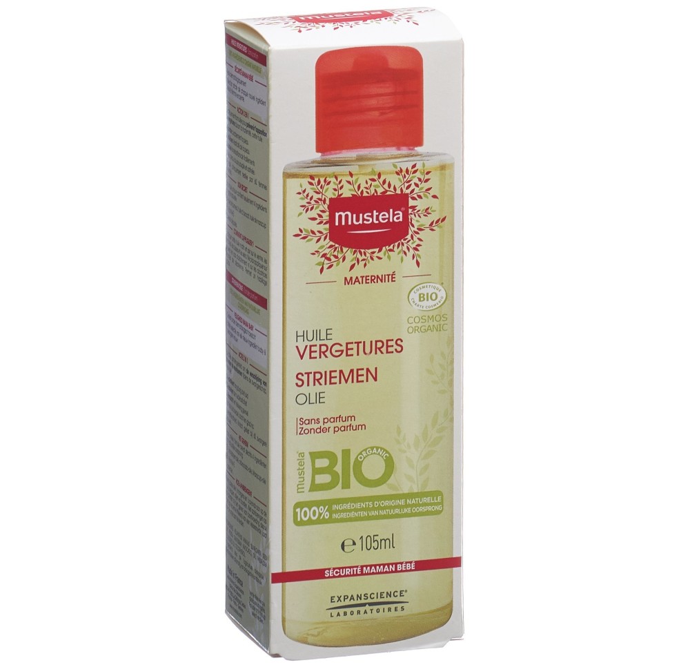 MUSTELA Maternité huile vergetures BIO 105 ml