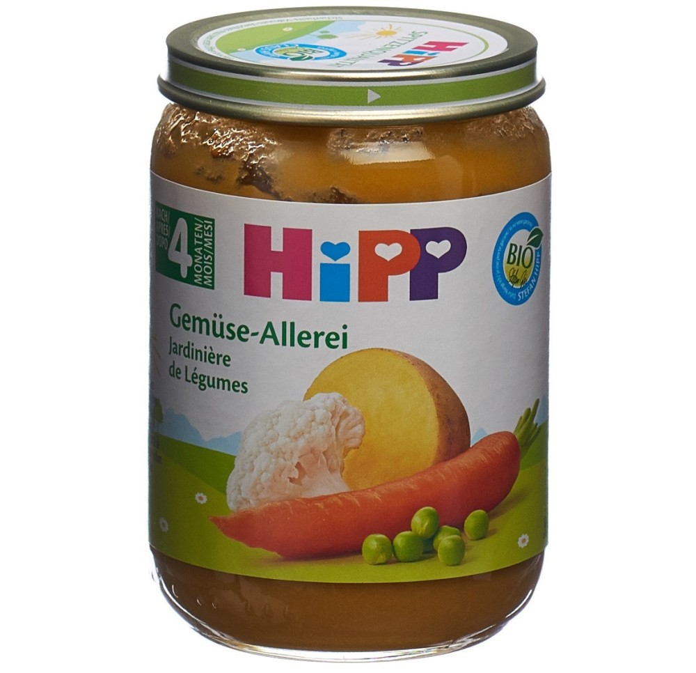 HIPP Jardinière de Légumes verre 190 g HIPP Jardinière de Légumes verre 190 g