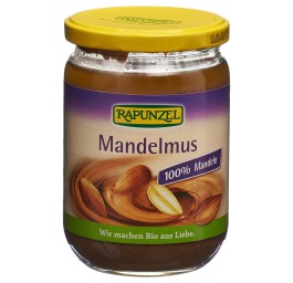 RAPUNZEL purée d'amandes brune bio verre 500 g