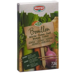 MORGA Cubes Bouillon légumes go clean bio 8 pce