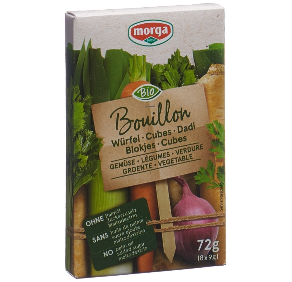 MORGA Cubes Bouillon légumes go clean bio 8 pce MORGA Cubes Bouillon légumes go clean bio 8 pce