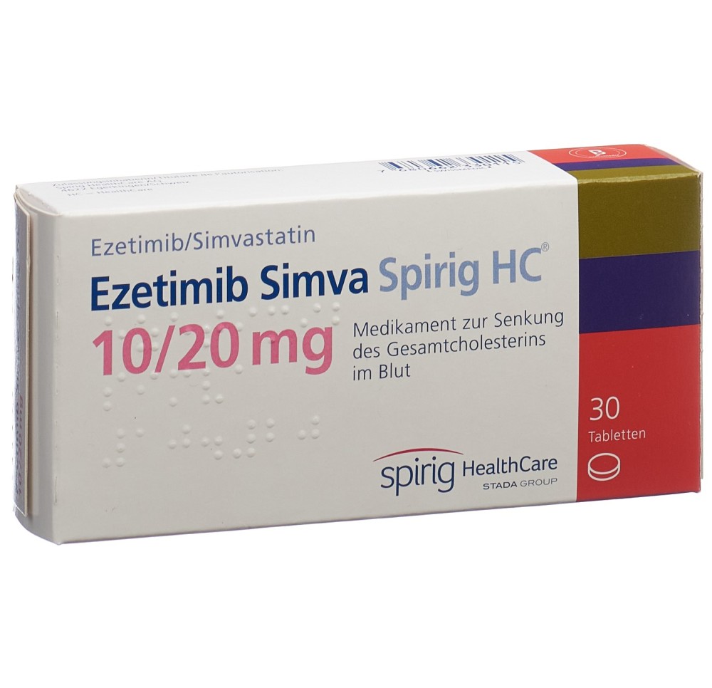 EZETIMIBE SIMVA Spirig HC cpr 10/20 mg 30 pce EZETIMIBE SIMVA Spirig HC cpr 10/20 mg 30 pce