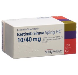 EZETIMIBE SIMVA Spirig HC cpr 10/40 mg 100 pce