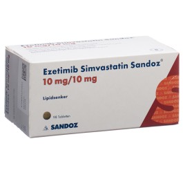EZETIMIB SIMVASTATIN Sandoz cpr 10/10 mg 98 pce