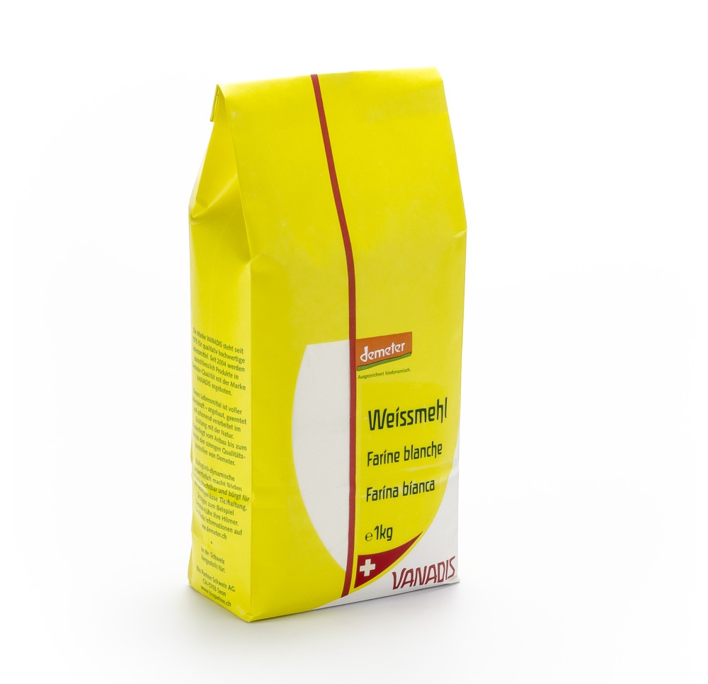 VANADIS farine blanche demeter sach 1 kg VANADIS farine blanche demeter sach 1 kg