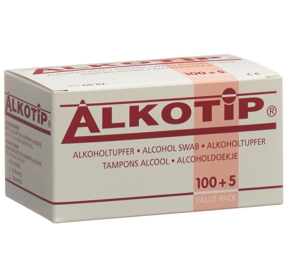 ALKOTIP tampons d'alcool non stériles 105 pce ALKOTIP tampons d'alcool non stériles 105 pce