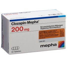 CLOZAPIN Mepha cpr 200 mg 50 pce