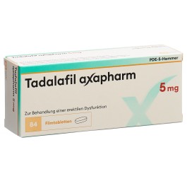 TADALAFIL axapharm cpr pell 5 mg 84 pce