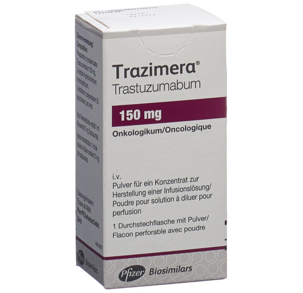TRAZIMERA subst sèche 150 mg flac TRAZIMERA subst sèche 150 mg flac