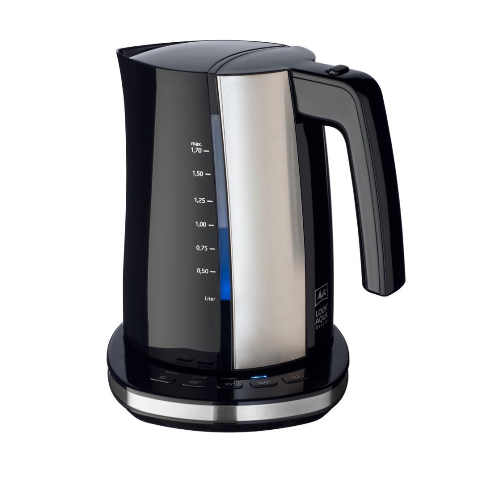 MELITTA bouilloire 1.7l Look Aqua Deluxe noir