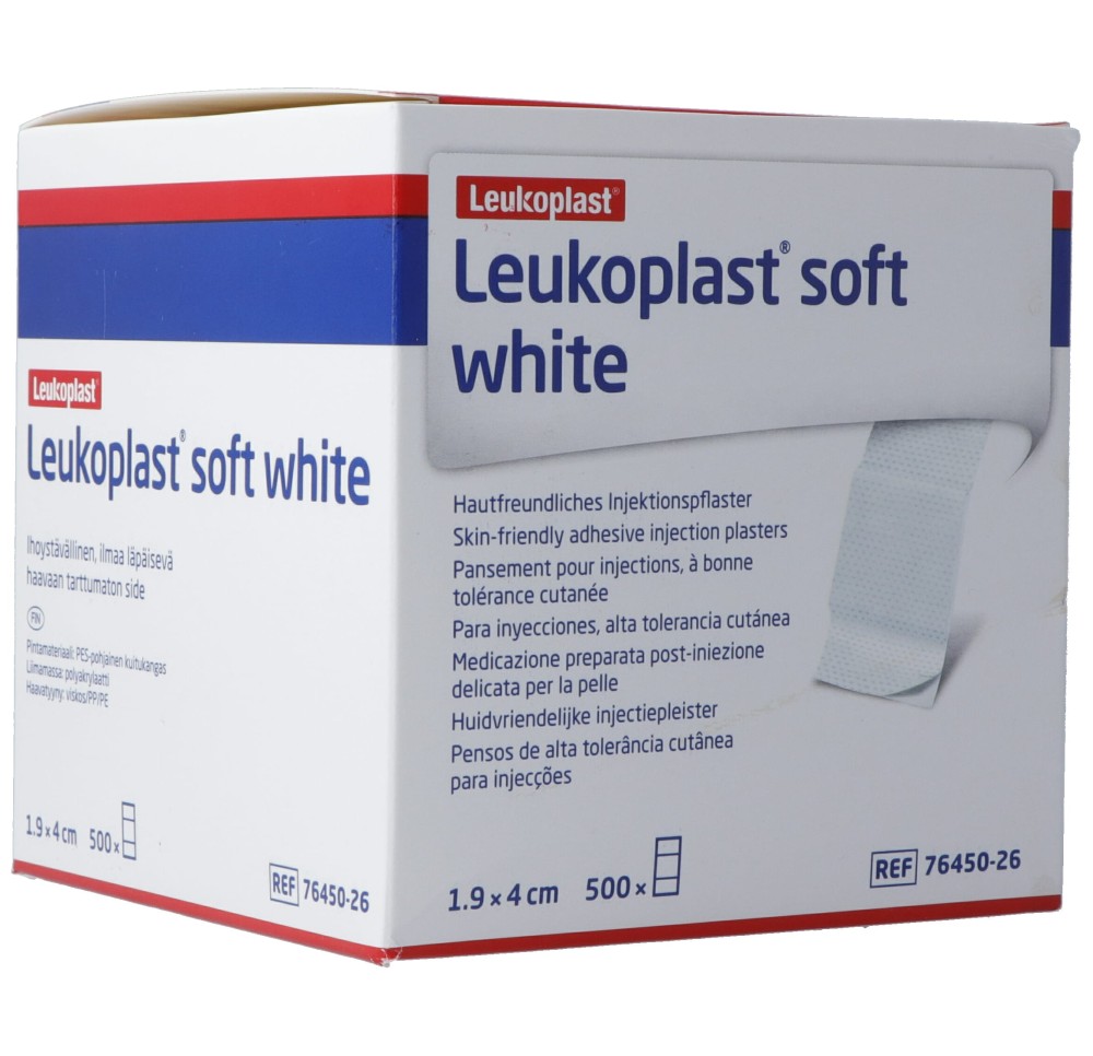 LEUKOPLAST soft white pansem injec 1.9x4cm 500 pce