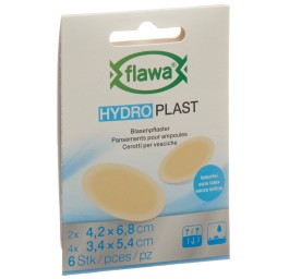FLAWA HYDRO PLAST pansements ampoules 2 tail 6 pce