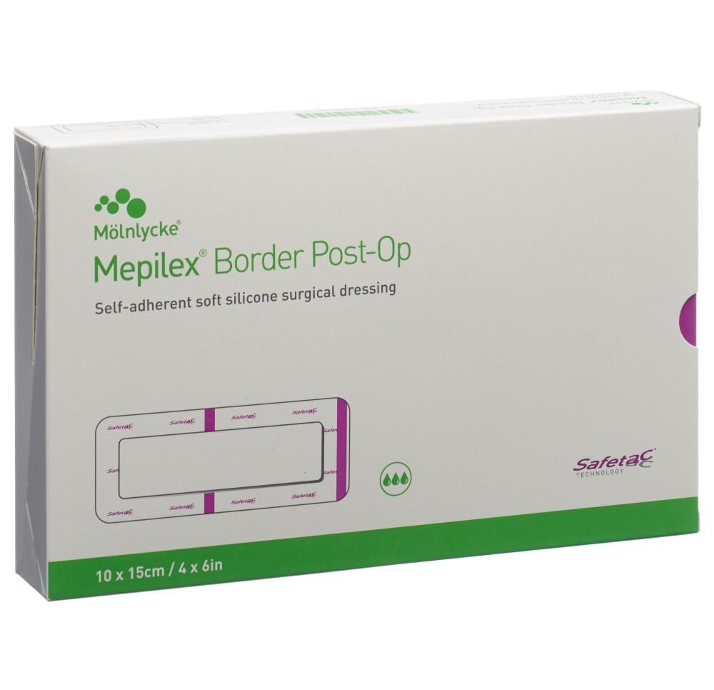 MEPILEX Border Post OP 10x15cm 10 pce
