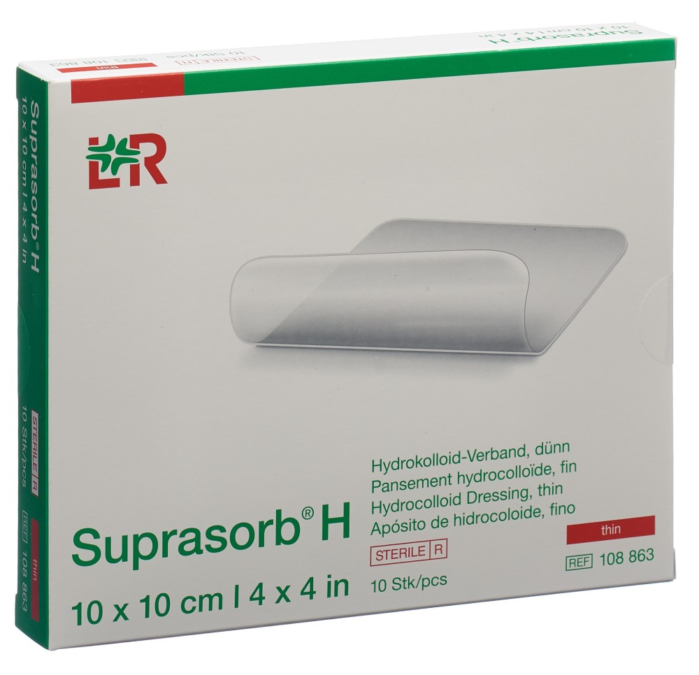 SUPRASORB H Mince 10x10cm 10 pce