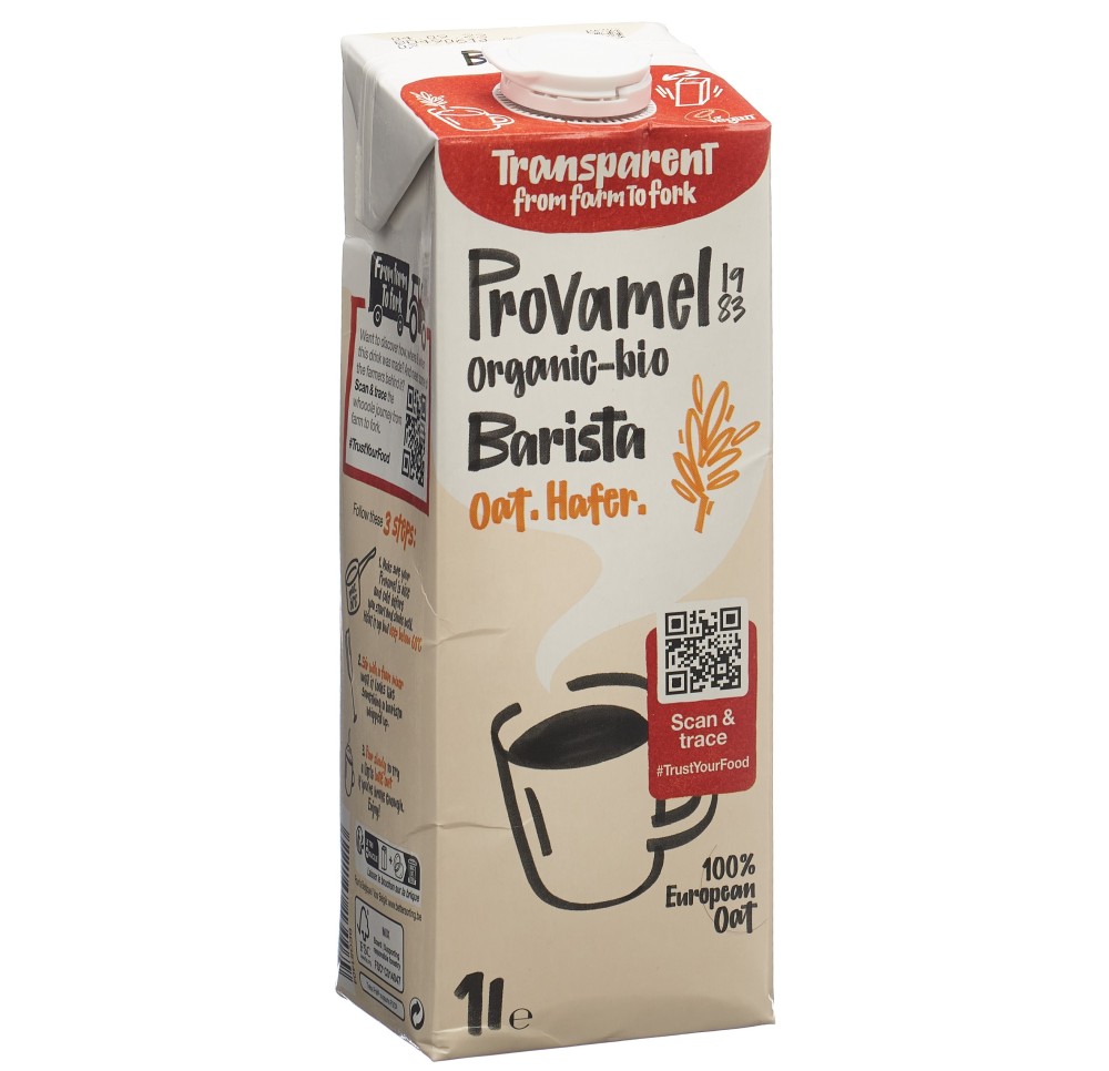 PROVAMEL drink avoine Barista bio 1 lt PROVAMEL drink avoine Barista bio 1 lt