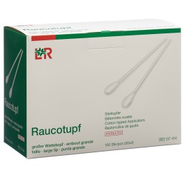 RAUCOTUPF bâtonn coton 15cm gra stérile 50 x 2 pce