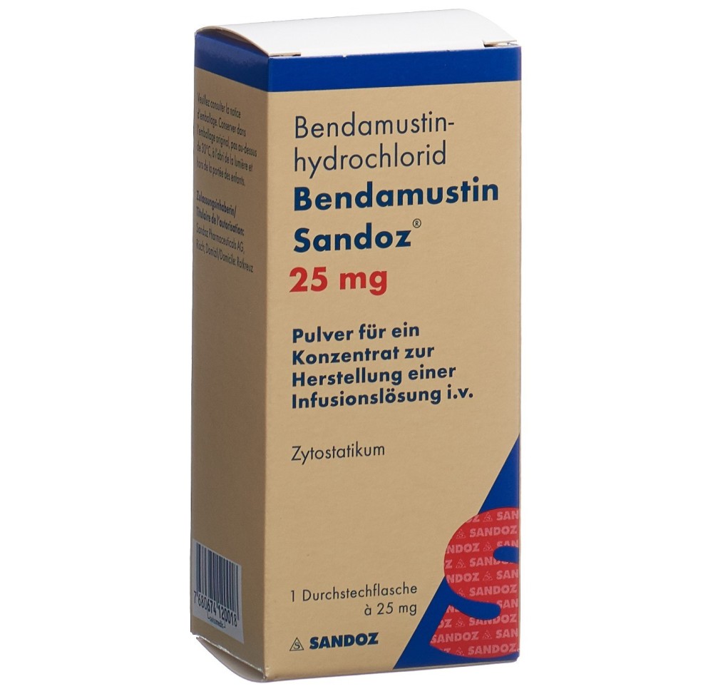BENDAMUSTINE Sandoz subst sèche 25 mg BENDAMUSTINE Sandoz subst sèche 25 mg