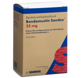 BENDAMUSTINE Sandoz subst sèche 25 mg 5 pce