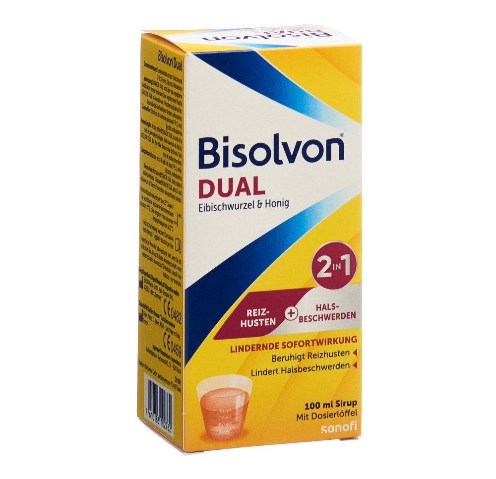 BISOLVON DUAL 2in1 sirop contre la toux fl 100 ml BISOLVON DUAL 2in1 sirop contre la toux fl 100 ml