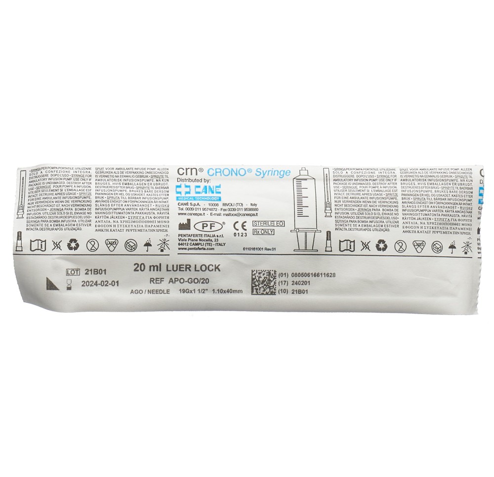 APO-GO Syringe 20ml 80 pce