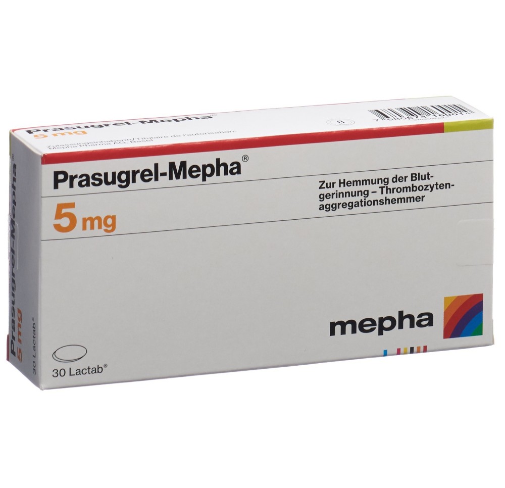 PRASUGREL Mepha Lactab 5 mg 30 pce