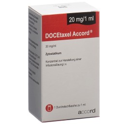 DOCETAXEL Accord conc perf 20 mg/1ml 30x22mm