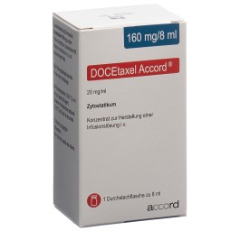 DOCETAXEL Accord conc perf 160 mg/8ml 45x20mm