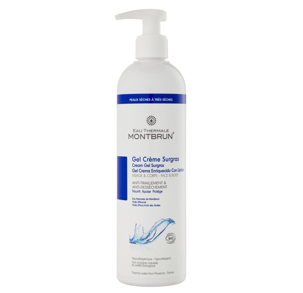 MONTBRUN gel lavant surgras visage cor BIO 400 ml