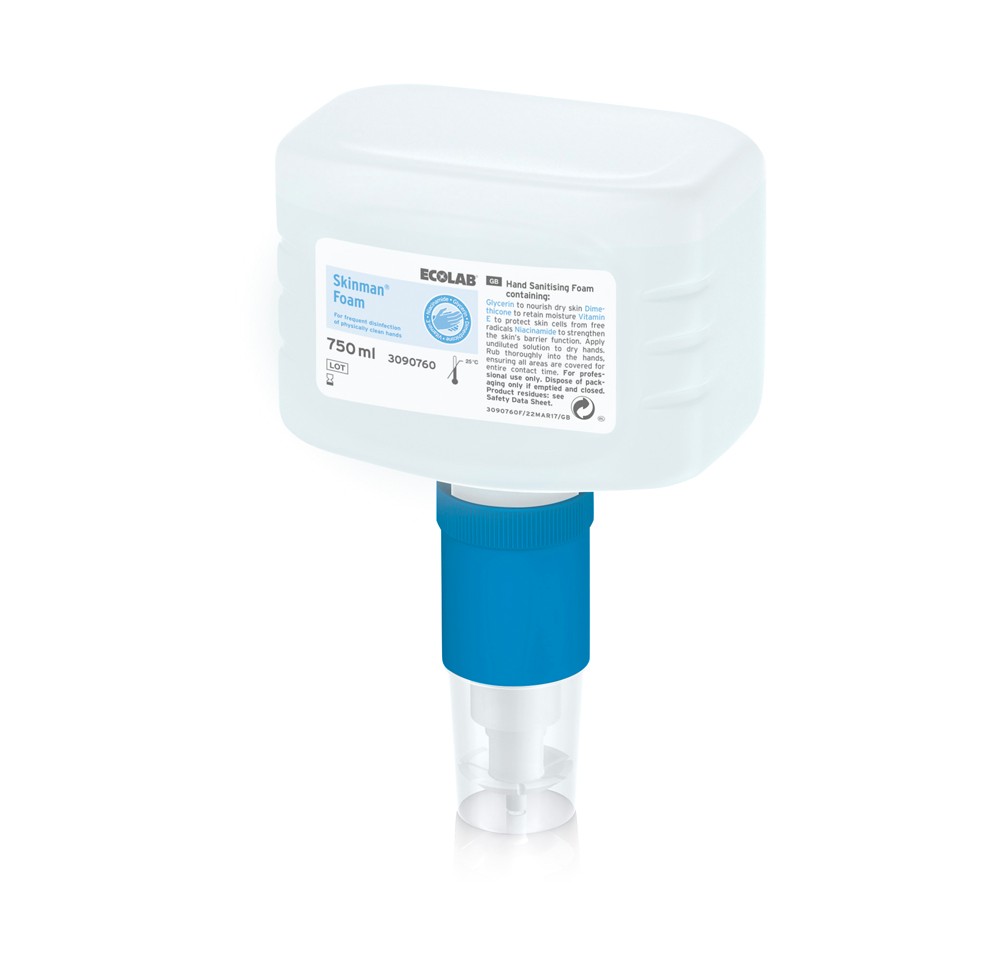 SKINMAN FOAM mousse désinfect mains fl 750 ml