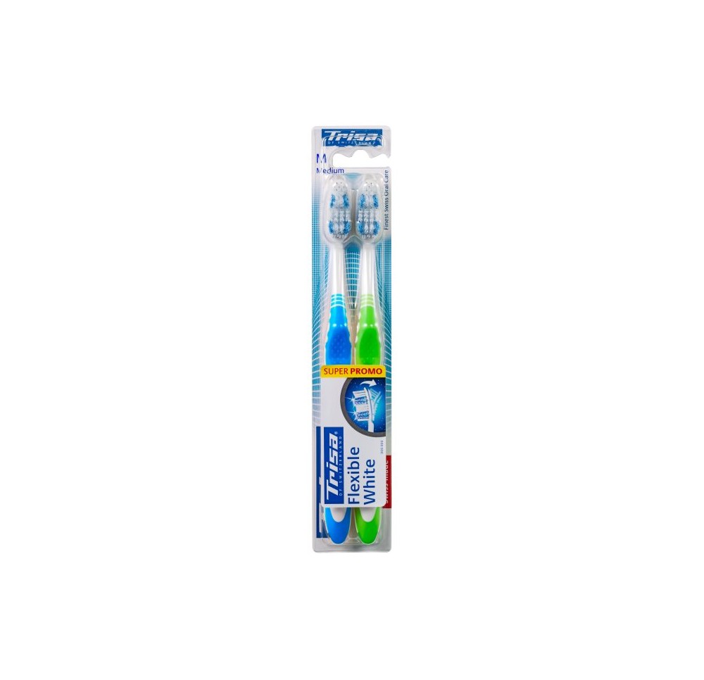 TRISA Flexible White brosse à dents medium DUO
